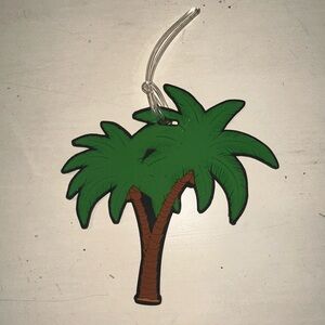 Palm tree bag tag
